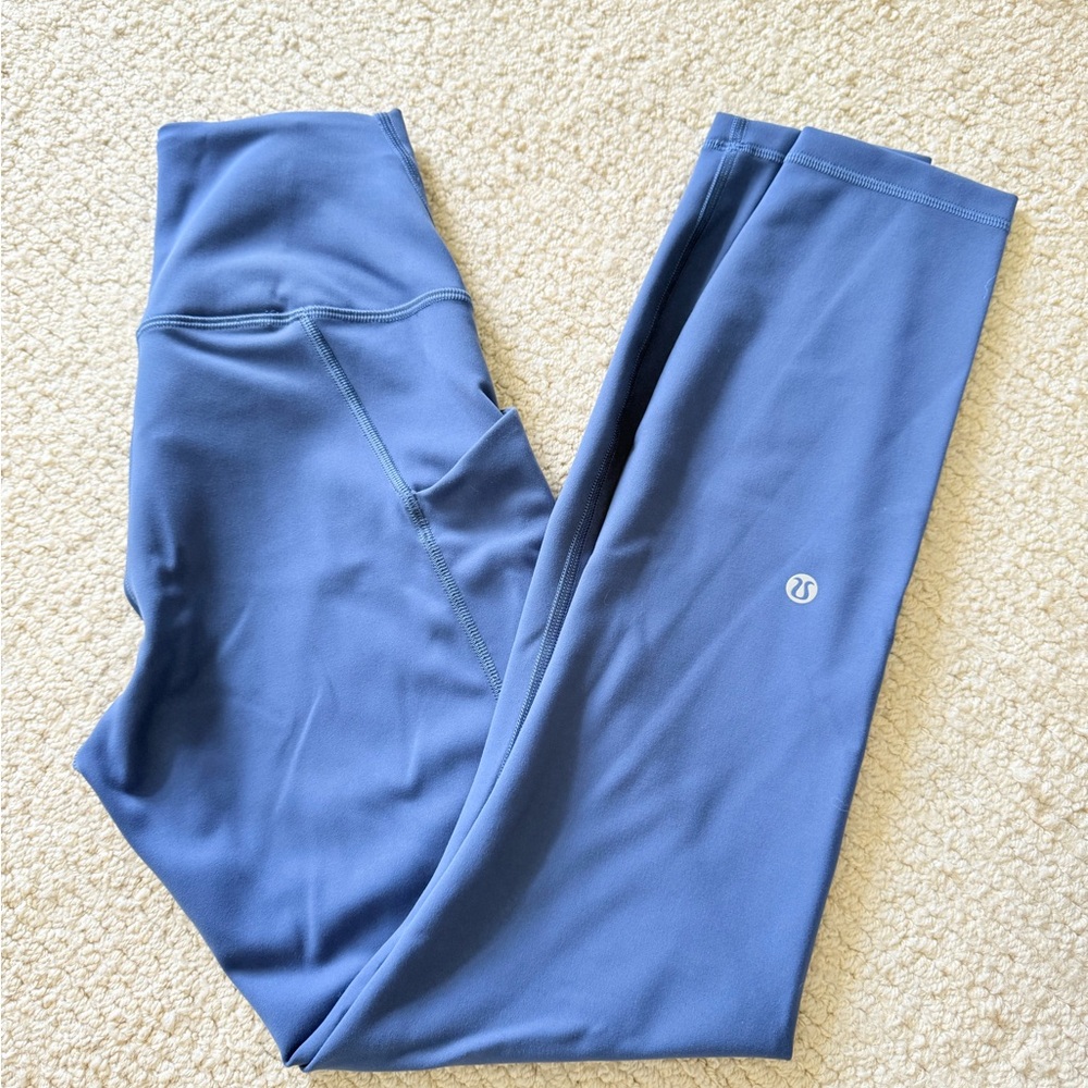 Lululemon Wunder Train High-Rise 25” Light Blue Leggings with Pockets